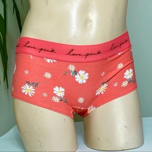 ❤️ VS-PINK Orange w/flowers Boyshorts